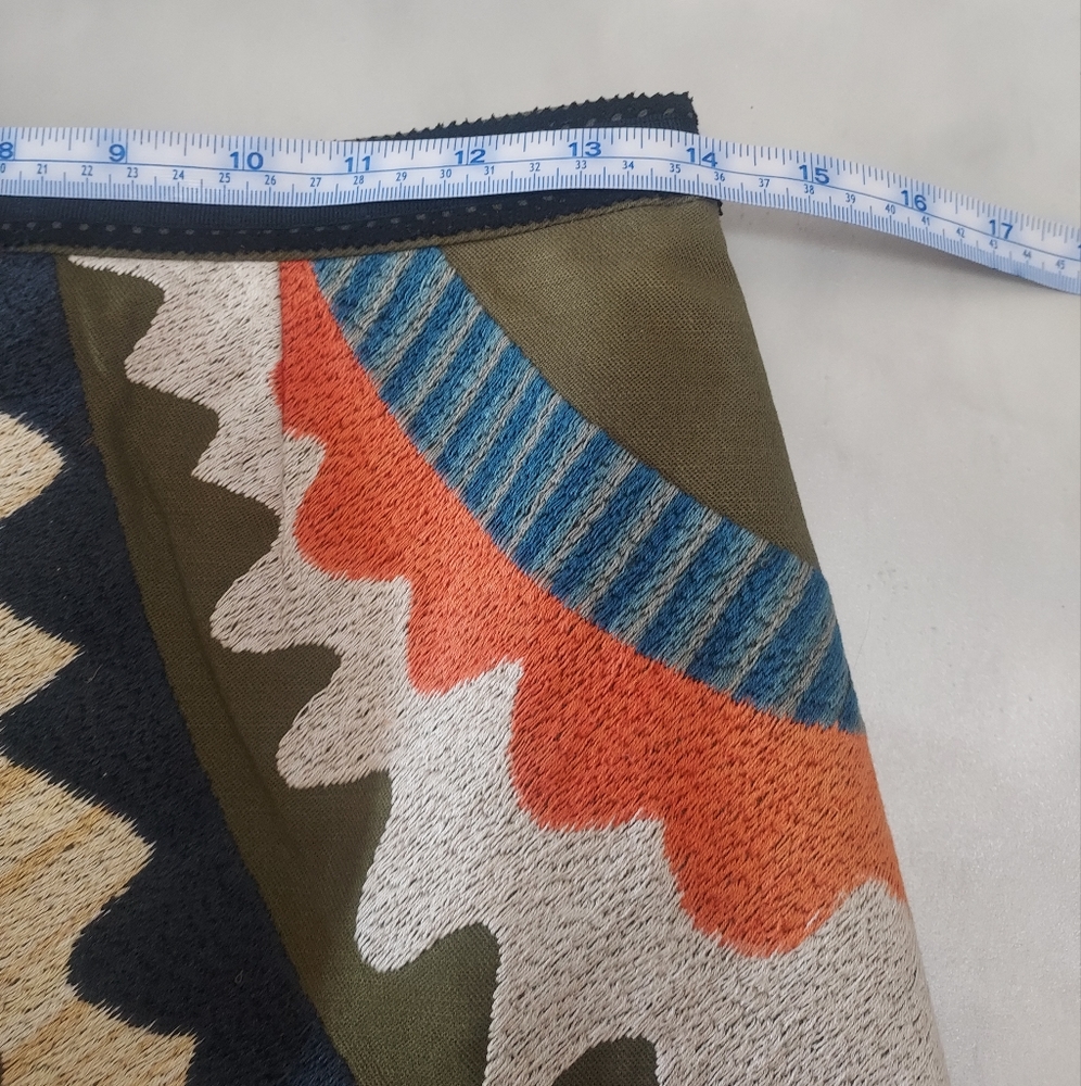 Anthropologie Colorful Patterned A-Line Skirt - Picture 5 of 9